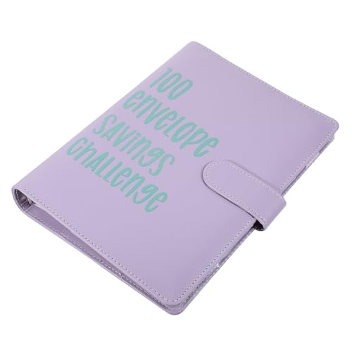 SEWACC 1 Satz Budget Binder für Umschläge Geldsparen Herausforderung Notizbuch Pastell mit Folien und Tageskarten für Haushaltsplanung und Organisation von SEWACC