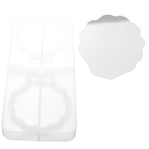 SEWACC 1 Satz DIY Silikon Makeup Spiegel Form Teiliges mit Faltbarem Design Epoxidharz Gießform für Handgemachte Kosmetik Spiegel Bastelwerkzeug für Kreative Projekte von SEWACC