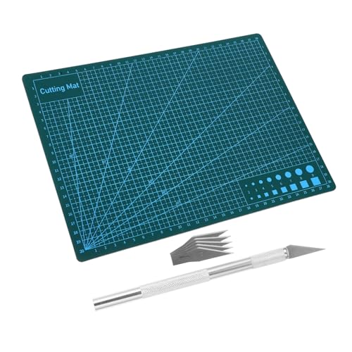 SEWACC 1 Satz Doppelseitige Schneidematte PVC Rutschfeste Schneideunterlage für Kunst und Handwerk für Schüler und Künstler Langlebig und Schnittfest Praktisch für Verschiedene Projekte SEWACC 1 Satz Doppelseitige Schneidematte PVC Rutschfeste Schneideunterlage für Kunst und Handwerk für Schüler und Künstler Langlebig und Schnittfest Praktisch für Verschiedene Projekte von SEWACC