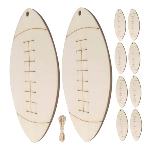 SEWACC 1 Satz Holz für Diy Projekte Unlackierte Holz Ausschnitte Sport Design für Kreative Bastelideen Geschenkanhänger und Party Dekoration von SEWACC
