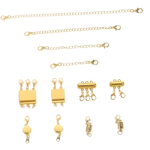 SEWACC 1 Satz Kettenverbindungs und Verlängerungsstücke für Reihige und Reihige Schmuckverschlüsse für Individuelles Layering Goldfarben für Schmuckherstellung und Diy Projekte von SEWACC