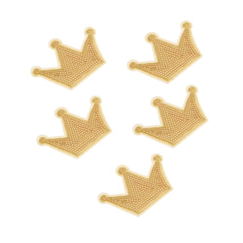 SEWACC 1 Satz Krone Pailletten Patches Aufnäher Für Kleidung Glitzernde Applikationen Hautfreundlichem Material Zum Nähen Und Basteln Für Und Kreative Projekte 5 Stück SEWACC 1 Satz Krone Pailletten Patches Aufnäher Für Kleidung Glitzernde Applikationen Hautfreundlichem Material Zum Nähen Und Basteln Für Und Kreative Projekte 5 Stück von SEWACC