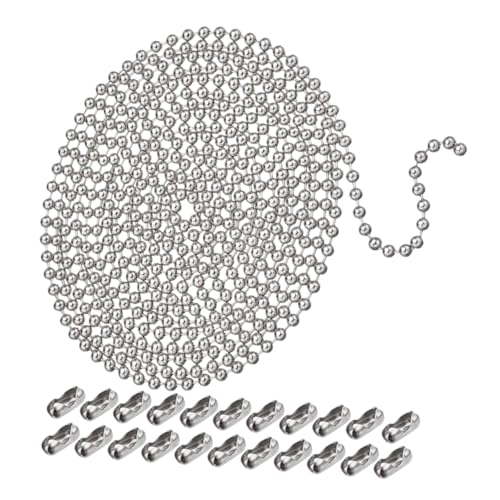SEWACC 1 Satz Kugelkette mit Verbindungsstücken für Diy Schmuckherstellung Schlüsselanhänger Hundemarken und Weihnachtsdekoration Clips Vielseitig und Langlebig SEWACC 1 Satz Kugelkette mit Verbindungsstücken für Diy Schmuckherstellung Schlüsselanhänger Hundemarken und Weihnachtsdekoration Clips Vielseitig und Langlebig von SEWACC