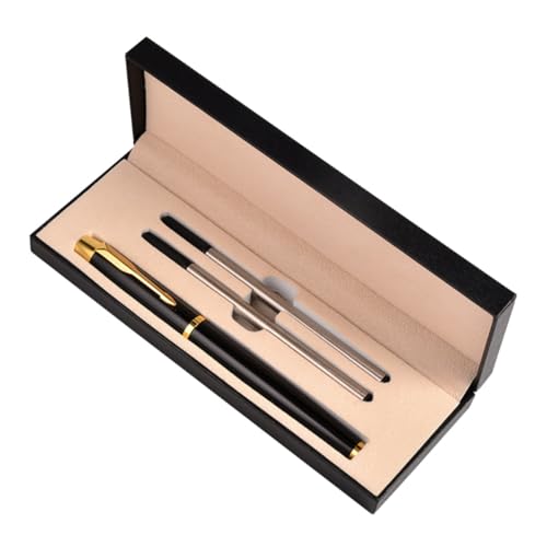 SEWACC 1 Satz Kugelschreiber Set für Geschäftsanlässe Schwarzer Metallstift für Büro und Design Langlebig und Praktisch für Lehrer und Geschäftsleute SEWACC 1 Satz Kugelschreiber Set für Geschäftsanlässe Schwarzer Metallstift für Büro und Design Langlebig und Praktisch für Lehrer und Geschäftsleute von SEWACC