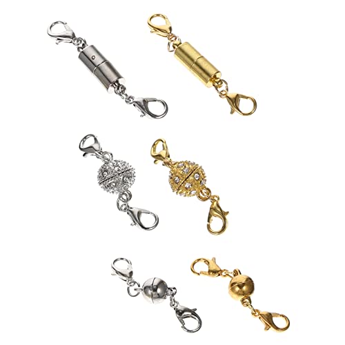 SEWACC 1 Satz Magnetische Halskettenverschlüsse Magnetverschluss Für Schmuck Und Praktische Verschlüsse Für Armbänder Und Fußketten Glänzende Einfaches Ausziehen Vielseitig 6 Paare SEWACC 1 Satz Magnetische Halskettenverschlüsse Magnetverschluss Für Schmuck Und Praktische Verschlüsse Für Armbänder Und Fußketten Glänzende Einfaches Ausziehen Vielseitig 6 Paare von SEWACC