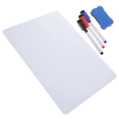 SEWACC 1 Satz Magnetisches Whiteboard mit Haftnotizen Wiederverwendbares Notizbrett für Kühlschrank Stift und Radiergummi für Büro und Zuhause Zufällige Farbe Zufällige Farbe von SEWACC