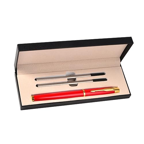 SEWACC 1 Satz Metall Kugelschreiber Set für Business Meetings Schwarzer Unterschriftenstift Ergonomisches Design als für Bürobedarf mit Hochwertigen Materialien SEWACC 1 Satz Metall Kugelschreiber Set für Business Meetings Schwarzer Unterschriftenstift Ergonomisches Design als für Bürobedarf mit Hochwertigen Materialien von SEWACC