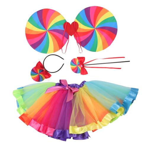 SEWACC 1 Satz Regenbogen-partydekorationen Tutu-outfit Für Kleine Mädchen Regenbogen-haarband Lagenballett-tüll Regenbogen-gastgeschenke Regenbogenkostüm Für Mädchen Kostüm Plastik SEWACC 1 Satz Regenbogen-partydekorationen Tutu-outfit Für Kleine Mädchen Regenbogen-haarband Lagenballett-tüll Regenbogen-gastgeschenke Regenbogenkostüm Für Mädchen Kostüm Plastik von SEWACC