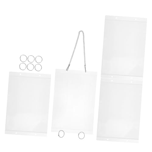 SEWACC 1 Satz Robuste Seitenlader mit Kette für Supermarkt Poster und Verkaufsdisplay Hängende Preisschilder für Effiziente Präsentation von SEWACC