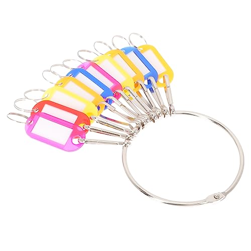 SEWACC 1 Satz Schlüsselanhänger Set aus mit Beschriftbaren Etiketten für Einfache Klassifizierung und Identifizierung für Schlüssel Gepäck Namensschilder und SEWACC 1 Satz Schlüsselanhänger Set aus mit Beschriftbaren Etiketten für Einfache Klassifizierung und Identifizierung für Schlüssel Gepäck Namensschilder und von SEWACC