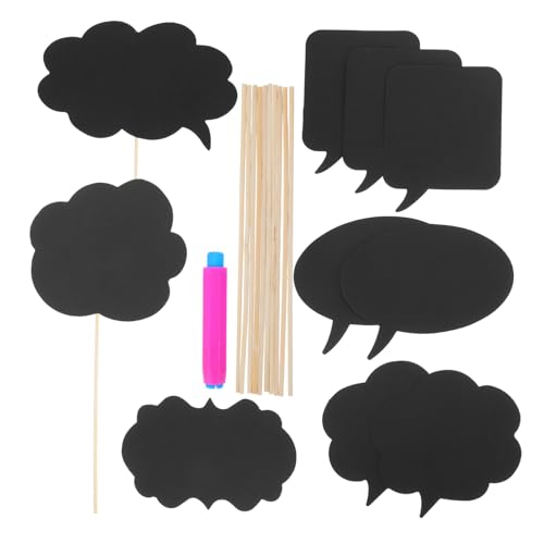 SEWACC 1 Satz Schwarze Beschreibbare Karten für Diy Nachrichten Fotorequisiten für Hochzeiten Partys und Events von SEWACC