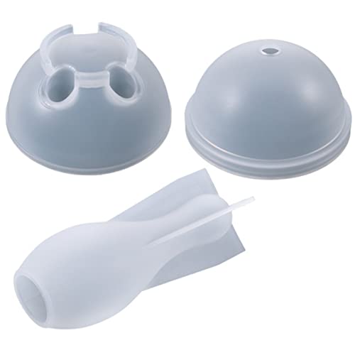 SEWACC 1 Satz Silikon Bowling Form Set DIY Kristall Bowling Gießform für Tischdekoration Einfach zu Reinigen Wiederverwendbar für Kreative Bastelprojekte von SEWACC