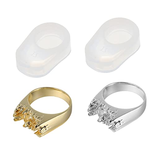 SEWACC 1 Satz Silikonformen für Schmuckherstellung Teiliges mit Ringen Silber und Gold für DIY Projekte Langlebige und Leicht zu Reinigende Gießformen von SEWACC