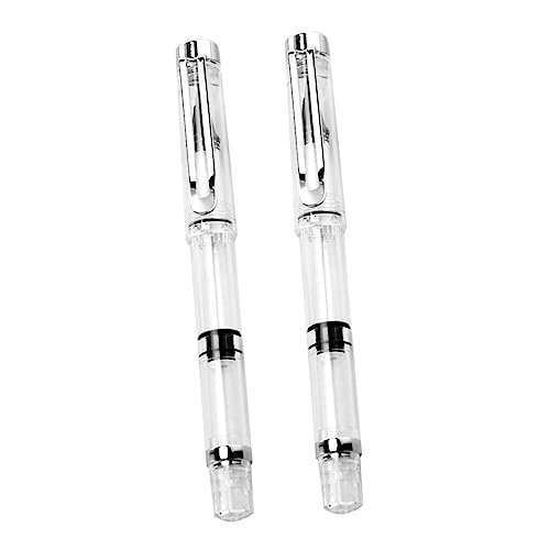 SEWACC 1 Satz Teiliges Füllfederhalter Pinselstift Set Langlebiger Transparente Kompakt Und Tragbar Für Kalligraphie Schreiben Zeichnen Geeignet Für Anfänger Und Studenten 2 Stück SEWACC 1 Satz Teiliges Füllfederhalter Pinselstift Set Langlebiger Transparente Kompakt Und Tragbar Für Kalligraphie Schreiben Zeichnen Geeignet Für Anfänger Und Studenten 2 Stück von SEWACC