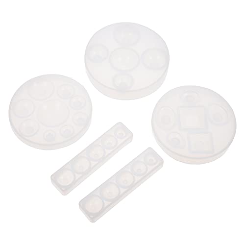 SEWACC 1 Satz Teiliges Silikon Schmuckguss Diy Epoxidharz Formen Für Kreative Kunstprojekte Geeignet Für Bastel Enthusiasten Langlebige Und Leicht Zu Reinigende Materialien 5 Stück von SEWACC