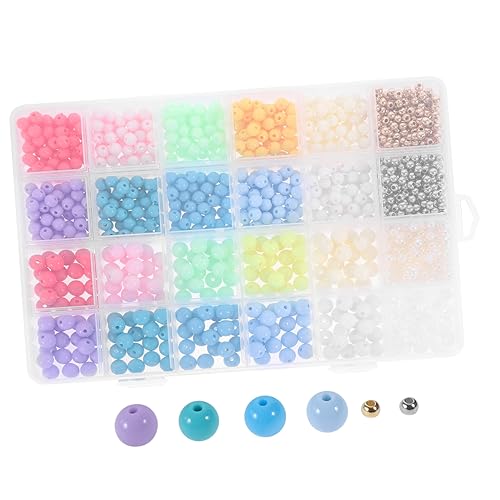 SEWACC 1 Schachtel Acrylperlen Fächern Bunte DIY Bastelperlen für Armbänder und Schmuckherstellung Vielseitig Einsetzbar für Kreative Projekte von SEWACC
