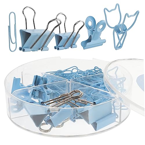 SEWACC 1 Schachtel Büro Klammern Set Bunte Binder Clips Dekorative Dokumentenfixierung Vielseitige Büroklammern für Effiziente Organisation und Aufbewahrung von Unterlagen Rostfrei und SEWACC 1 Schachtel Büro Klammern Set Bunte Binder Clips Dekorative Dokumentenfixierung Vielseitige Büroklammern für Effiziente Organisation und Aufbewahrung von Unterlagen Rostfrei und von SEWACC