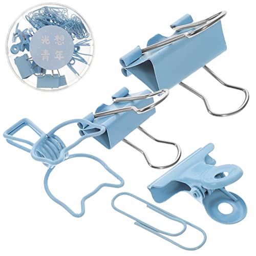SEWACC 1 Schachtel Bunte Büroklammern Set Vielseitige Binder Clips für Papier Dokumente und Notizen Robuste Langlebige Clips Blau für Schule Büro und Zuhause mit Praktischen Büroklammern SEWACC 1 Schachtel Bunte Büroklammern Set Vielseitige Binder Clips für Papier Dokumente und Notizen Robuste Langlebige Clips Blau für Schule Büro und Zuhause mit Praktischen Büroklammern von SEWACC
