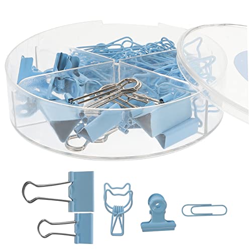 SEWACC 1 Schachtel Bunte Büroklammern Set mit Praktischen Binder Clips Vielseitigen Papierfixier Clips für Schule Büro und Zuhause für Schüler und Lehrer Stabil und Langlebig von SEWACC