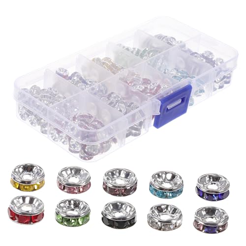 SEWACC 1 Schachtel Bunte Eisen Spacer Perlen für Schmuckherstellung DIY Bastelperlen für Armbänder Ringe Schlüsselanhänger Leichte Praktische Schmuckzubehör für Kreative Handarbeit SEWACC 1 Schachtel Bunte Eisen Spacer Perlen für Schmuckherstellung DIY Bastelperlen für Armbänder Ringe Schlüsselanhänger Leichte Praktische Schmuckzubehör für Kreative Handarbeit von SEWACC