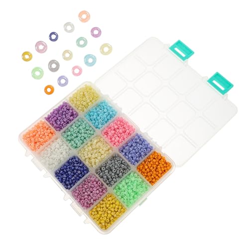 SEWACC 1 Schachtel Bunte Glasperlen im Kleine Perlen für DIY Schmuckherstellung Armband und Halskettenmaterial Vielseitige Bastelperlen für Kreative Handarbeiten SEWACC 1 Schachtel Bunte Glasperlen im Kleine Perlen für DIY Schmuckherstellung Armband und Halskettenmaterial Vielseitige Bastelperlen für Kreative Handarbeiten von SEWACC