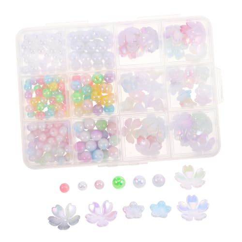 SEWACC 1 Schachtel Bunte Lose Perlen für Armbänder und Handycharms ca Zubehör für Kreative Bastelprojekte von SEWACC