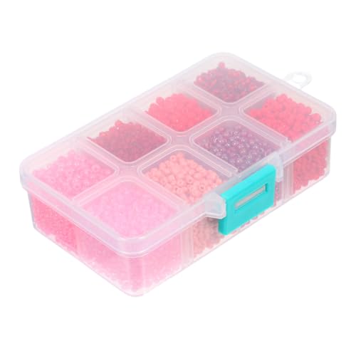 SEWACC 1 Schachtel Bunte Mini Spacer Perlen für Schmuckherstellung Runde Samenperlen für Ohrringe Armbänder DIY Bastelbedarf Handgemachte Kleine Perlen für Kreative Designs von SEWACC