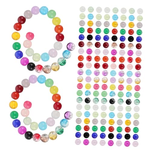 SEWACC 1 Schachtel Glasperlen Bunte Jelly-optik Crackle Glasrundperlen für DIY Schmuckherstellung Armbänder Bastelbedarf Robust Poliert Langlebig Kreative Handwerksideen SEWACC 1 Schachtel Glasperlen Bunte Jelly-optik Crackle Glasrundperlen für DIY Schmuckherstellung Armbänder Bastelbedarf Robust Poliert Langlebig Kreative Handwerksideen von SEWACC