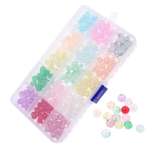 SEWACC 1 Schachtel Glasperlen für Schmuckherstellung Bunte Lose Glasperlen mit Glatter Oberfläche Robust und Vielseitig für DIY Armbänder Halsketten und Bastelprojekte SEWACC 1 Schachtel Glasperlen für Schmuckherstellung Bunte Lose Glasperlen mit Glatter Oberfläche Robust und Vielseitig für DIY Armbänder Halsketten und Bastelprojekte von SEWACC