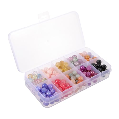 SEWACC 1 Schachtel Natürliche Bunte Glasperlen für Schmuckherstellung Runde DIY Bastelperlen für Armbänder Halsketten Ohrschmuck Vielseitig für Handwerkliches Basteln und Dekoration SEWACC 1 Schachtel Natürliche Bunte Glasperlen für Schmuckherstellung Runde DIY Bastelperlen für Armbänder Halsketten Ohrschmuck Vielseitig für Handwerkliches Basteln und Dekoration von SEWACC
