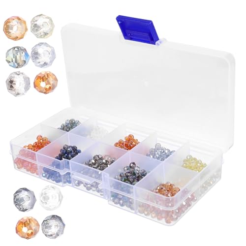 SEWACC 1 Schachtel Spacer Glasperlen Box DIY Schmuckperlen für Armbänder Langlebige und Vielseitige Bastelperlen für Kreative Dekorationen SEWACC 1 Schachtel Spacer Glasperlen Box DIY Schmuckperlen für Armbänder Langlebige und Vielseitige Bastelperlen für Kreative Dekorationen von SEWACC