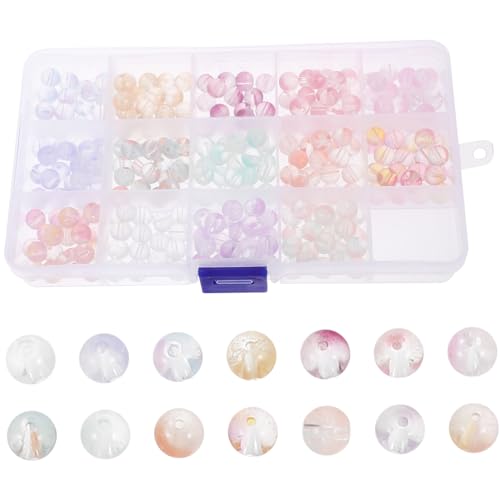 SEWACC 1 Schachtel Teiliges Glasperlen Schmuckherstellung Langlebige Transparente DIY perlen mit Großem zum Basteln von Armbändern Halsketten und Dekorativen Accessoires von SEWACC