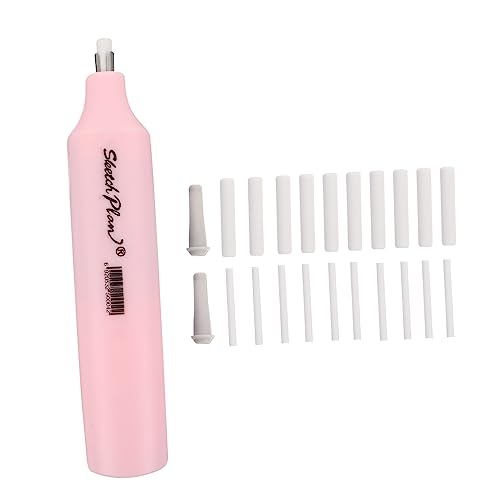 SEWACC 1 Set Elektrischer Radiergummi Whiteboard Reiniger Schwarzer Radiergummi Automatische Radiergummis Für Künstlerzeichnungen Großes Federmäppchen Durchsichtiges Federmäppchen von SEWACC