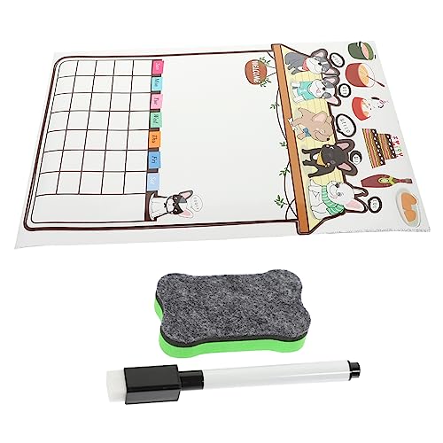 SEWACC 1 Set Notizblock Tafel Liste Schreibwaren Kühlschrank Kühlschrankmagnete Nagelaufkleber Kalenderaufkleber Memo Erinnerungsaufkleber Erinnerung Löschbare Erinnerung von SEWACC