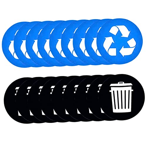 SEWACC 1 Set Selbstklebende Recycling Aufkleber Recycling Aufkleber Mülletiketten Müllaufkleber Recycling Aufkleber Für Mülleimer Pvc Müll Recycling Etikettenaufkleber Papierkorb von SEWACC