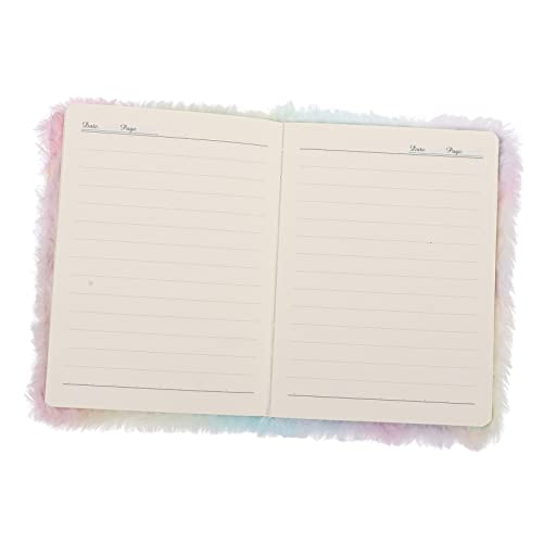 SEWACC 1 Stück Mini Notizbuch mit Plüschcover und Herzmuster Journal für Schule Büro und Zuhause für Notizen Zeichnungen und Kreative Ideen Bequem für Unterwegs von SEWACC