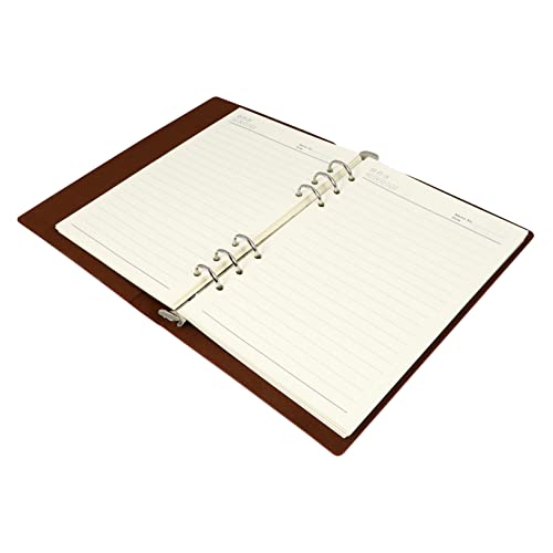SEWACC 1 Stück Notizbuch aus Kunstleder Abnehmbares Notizbuch für Studenten Schreibbuch für Büro Schule und Zuhause Kreatives Design für Planung und Organisation von SEWACC