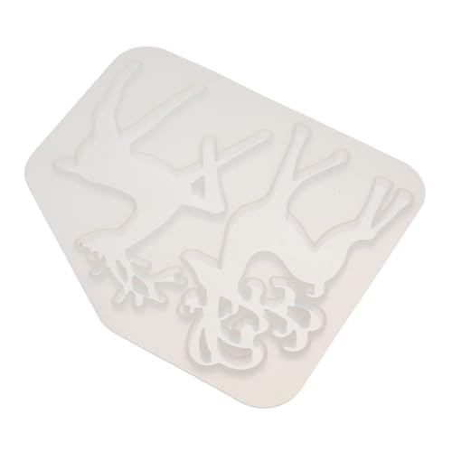SEWACC 1 Stück Schlüsselanhänger Form Kerzen-kit Weihnachten Zinn Kette Weihnachtsmann Weihnachtsgirlande Bastelsets Handguss-sets Paar Kerzenherstellung Kit Gold Bausätze Kieselgel Weiß von SEWACC