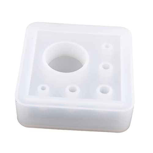 SEWACC 1 Stück Silikonform Stifthalter für DIY Flexible Gießform für Kreative Aufbewahrung von Stiften Schmuck und Mehr für Handarbeiten und Geschenkideen Weiß von SEWACC