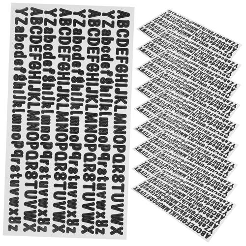 SEWACC Aufkleber Hauptstadt 10 Blätter Buchstabenaufkleber für Bulletin-aufkleber Abnehmbare Vinyl-aufkleber SEWACC Aufkleber Hauptstadt 10 Blätter Buchstabenaufkleber für Bulletin-aufkleber Abnehmbare Vinyl-aufkleber von SEWACC