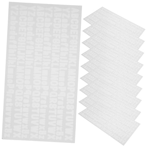 SEWACC 10 Blätter Dekorative Aufkleber Für Die Tasche Bulletin-briefaufkleber Zahlen-buchstaben-aufkleber Bulletin-briefe Für Draußen Alphabet-aufkleber Weiß Vinyl Vinyl Selbst Kleber SEWACC 10 Blätter Dekorative Aufkleber Für Die Tasche Bulletin-briefaufkleber Zahlen-buchstaben-aufkleber Bulletin-briefe Für Draußen Alphabet-aufkleber Weiß Vinyl Vinyl Selbst Kleber von SEWACC