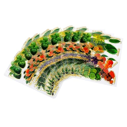 SEWACC Flaschenaufkleber-set 10er-pack Selbstklebende Aufkleber Für Flaschen Flaschenanhänger von SEWACC
