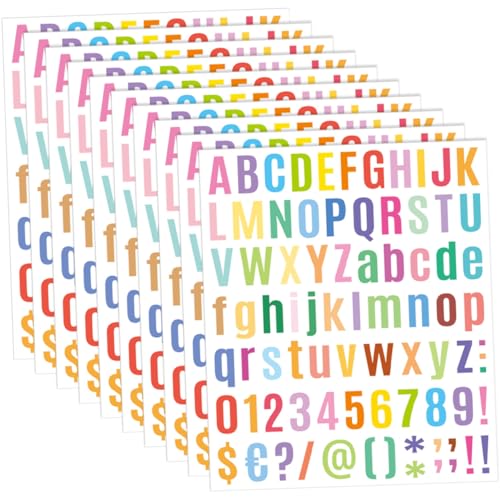 SEWACC 10 Blatt Bunte Kleine Alphabet und Zahlenaufkleber Selbstklebende Wasserfeste Buchstabensticker für Briefkästen DIY Dekoration Geschenkverpackung Party Vielseitig Einsetzbar SEWACC 10 Blatt Bunte Kleine Alphabet und Zahlenaufkleber Selbstklebende Wasserfeste Buchstabensticker für Briefkästen DIY Dekoration Geschenkverpackung Party Vielseitig Einsetzbar von SEWACC