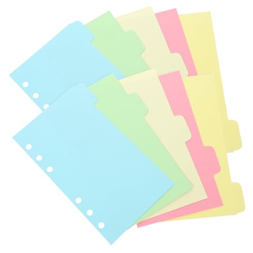 SEWACC 10 Blatt Bunte Registereinlagen Abnehmbare Notizbuch Trennblätter Vielseitige Organizer Einlagen für Ringordner für Studium und Büro SEWACC 10 Blatt Bunte Registereinlagen Abnehmbare Notizbuch Trennblätter Vielseitige Organizer Einlagen für Ringordner für Studium und Büro von SEWACC