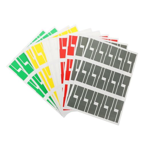SEWACC 10 Blatt Bunte Selbstklebende Kabelbeschriftungen Kabel Organizer Etiketten für Büro Kabelmanagement Praktische Farbige Kabelanhänger zur Einfachen Kabelidentifikation SEWACC 10 Blatt Bunte Selbstklebende Kabelbeschriftungen Kabel Organizer Etiketten für Büro Kabelmanagement Praktische Farbige Kabelanhänger zur Einfachen Kabelidentifikation von SEWACC