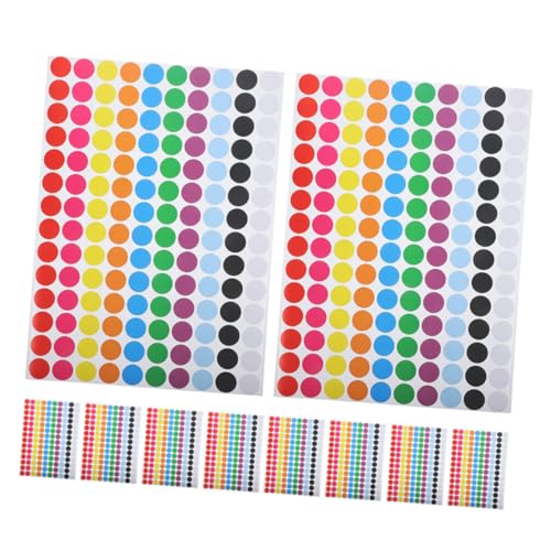 SEWACC 10 Blatt Bunte Selbstklebende Runde Klebepunkte Farbige Sortieretiketten Ablösbar für Schule Büro DIY Projekte Vielseitig Einsetzbar zur Beschriftung und Organisation SEWACC 10 Blatt Bunte Selbstklebende Runde Klebepunkte Farbige Sortieretiketten Ablösbar für Schule Büro DIY Projekte Vielseitig Einsetzbar zur Beschriftung und Organisation von SEWACC