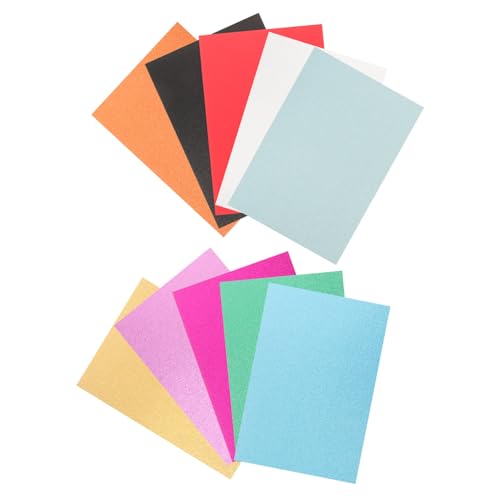 SEWACC 10 Blatt Glitzerkarton Bastelpapier Farben Glitter Cardstock Papier Langlebig und Vielseitig für DIY Basteln Scrapbooking Handarbeiten Party und Geschenkdekoration SEWACC 10 Blatt Glitzerkarton Bastelpapier Farben Glitter Cardstock Papier Langlebig und Vielseitig für DIY Basteln Scrapbooking Handarbeiten Party und Geschenkdekoration von SEWACC