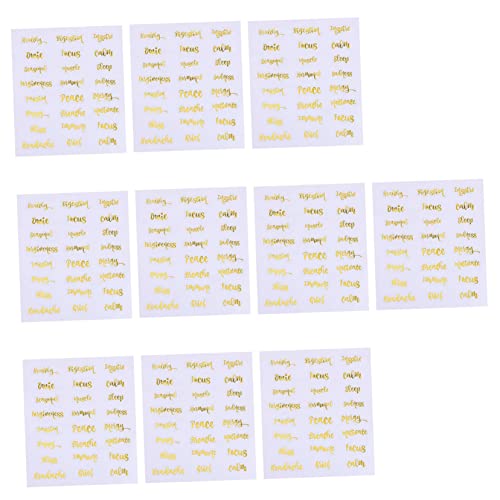 SEWACC 10 Blatt Ölproof Wasserdichte Aufkleber für Ätherische Öle DIY Etiketten für Aromaölflaschen Praktische Dekoration zur Organisation und Identifikation von SEWACC