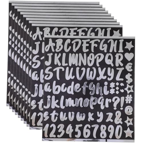 SEWACC 10 Blatt Reflektierende Selbstklebende Zahlen Buchstabenaufkleber Wetterfeste Hausnummern Sticker für Briefkasten Fenster Tür Einfach zu Entfernen Vielseitig Beschriftbar SEWACC 10 Blatt Reflektierende Selbstklebende Zahlen Buchstabenaufkleber Wetterfeste Hausnummern Sticker für Briefkasten Fenster Tür Einfach zu Entfernen Vielseitig Beschriftbar von SEWACC