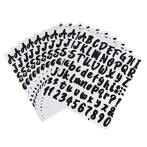 SEWACC 10 Blatt Selbstklebende Buchstaben und Zahlenaufkleber Ölbeständig für DIY Projekte Etikettierung und Dekoration Alphabet Sticker für Postkästen und Notizbücher SEWACC 10 Blatt Selbstklebende Buchstaben und Zahlenaufkleber Ölbeständig für DIY Projekte Etikettierung und Dekoration Alphabet Sticker für Postkästen und Notizbücher von SEWACC